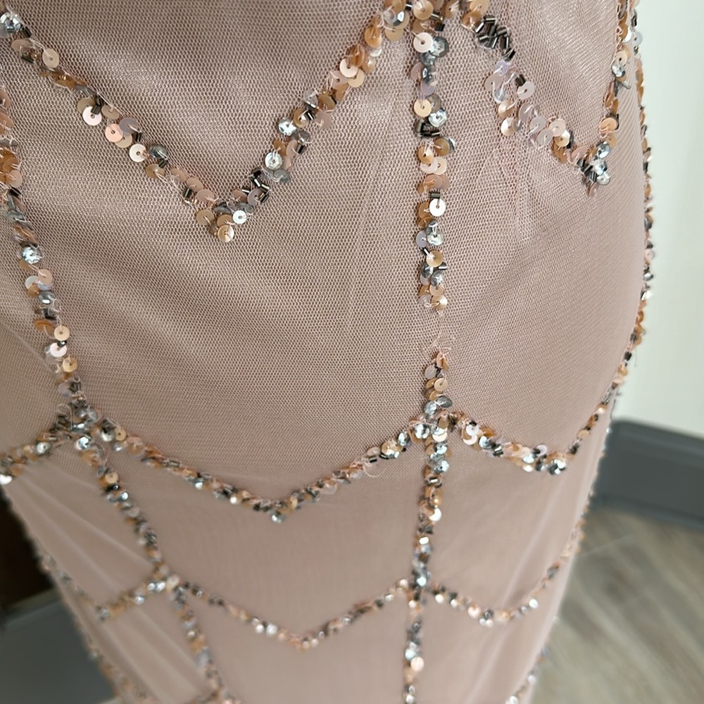 Js Collections Formal Sequin Dress, Size 6, Champ… - image 3